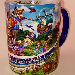 Disney/Pixar Authentic Disney Parks Mug Mickey Minnie Mater Aladdin Woody Pluto